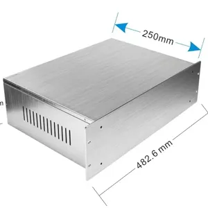 Kunden spezifisches hochwertiges Verstärker blech gehäuse Gehäuse 19 Zoll 1U Server Aluminium gehäuse