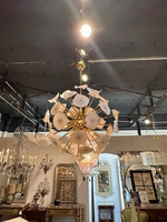 Lustre Sputnik en verre de Murano et laiton, style Mid-Century Modern, luminaire suspendu étoile pour couloir, salon, salle à manger, hall d'entrée