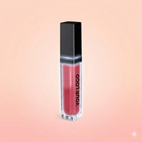 Gloss à lèvres liquide végan avec lumière LED et miroir, capacité de 6,5 ml