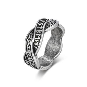 Vintage Nordic Style Viking Eternal Knot <b>Ring</b> Titanium Steel Unisex Jewelry Gift - Product Image 5