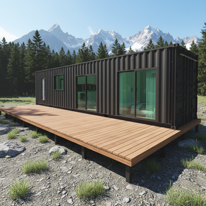 Edificio Prefabbricato Personalizzabile in Acciaio Impermeabile, Hotel, Ufficio, Resort, Appartamento, Casa Pronta all'Uso in Container - Product Image 1