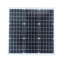 Panneau solaire monocristallin mini personnalisable 10W 20W 50W 100W, module PV 12V 18V 24V pour éclairage solaire LED, caméra
