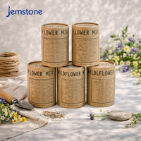 Envase de Cartón Ecológico para Semillas de Frutas con Logotipo Personalizado, Envase Cilíndrico de Papel para Café, Té y Especias, Apto para Alimentos