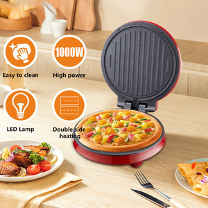 Plancha eléctrica para pizza, antiadherente, con calentamiento de doble cara, para uso doméstico y en fiestas. - Product Image 3