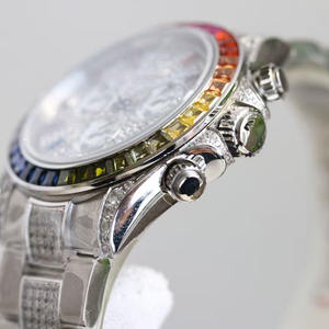 Montre mécanique de luxe de haute qualité en moissanite, 41 mm, cadran à aiguilles en cristal saphir, design tendance, unisexe - Product Image 2