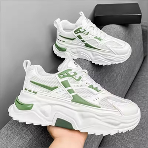 Zapatos Deportivos Casuales con Cordones para Hombre, Diseño de Suela Deportiva, Parte Superior de Malla Transpirable, Impermeables, Retro, Ligeros, Antideslizantes - Product Image 6