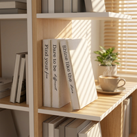 Ensemble de faux livres décoratifs pliables avec textes inspirants pour la décoration de salon, chambre, armoire ou table