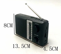 Radio portable Golon ICF-2BT AM/FM/SW avec haut-parleur intégré haute puissance, récepteur mondial, utilisation d'urgence, design rétro