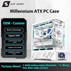 Caja de PC ATX de Escritorio Millennium Sub-Screen Version, Directo de Fábrica, con Vista al <span class=keywords><strong>Mar</strong></span>, Refrigeración Líquida, para Juegos, Cibercafé, <span class=keywords><strong>Torre</strong></span> Media - Product Image 3