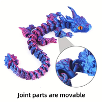 Modèle de jouet articulé créatif en forme de dragon osseux imprimé en 3D, tendance et mobile, pour enfants, ornement unique d'animaux et de dinosaures