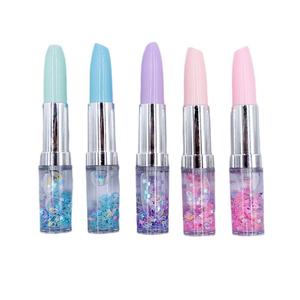 Creative Lipstick Gel <b>Pen</b> <b>Multi</b> <b>Colored</b> Glitter Ink Bullet Tip For Students Office Gifts - Product Image 5