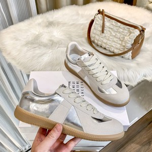Zapatillas Retro de Lujo Margiela MM6 para Hombre y Mujer, Blancas, de Cuero Genuino, con Cordones, Estilo Casual, para Parejas - Product Image 2