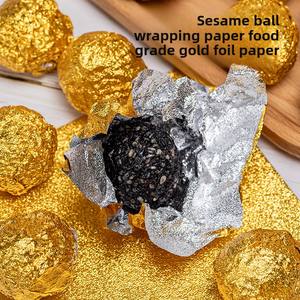 Bolas de sésamo negro Chocolate pequeño verde mandarín arroz glutinoso huevo envoltura de dulces lámina de hojalata dorada lámina de Metal colorida - Product Image 6