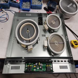 3 Burner Built-in Electric Stove Top Radiant <b>Ceramic</b> Cooktop <b>Knob</b> Control - Product Image 2