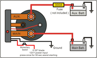 SR300AS 12V 24V Séparateur de batterie de voiture Relais sensible à la tension automatique intelligent Chargeur de batterie double hors route
