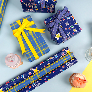 Factory Wholesale 80g <b>Christmas</b> Custom <b>Luxury</b> Gift Wrap <b>Paper</b> 43*300cm <b>Wrapping</b> <b>Paper</b> for Packaging - Product Image 3