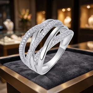 Personal Customize Fine Fashion Jewelry D Color VVS1 Moissanite S925 Sterling Silver Rhodium Plated Prong Set <b>Rings</b> Wholesale - Product Image 3
