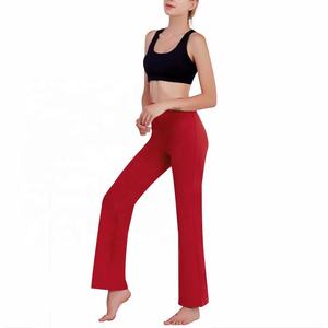 กางเกงโยคะฟิตเนสของผู้หญิง,เลกกิ้งผ้ายืดสแปนเด็กซ์เอวปานกลางขนาดใหญ่พิเศษสีพื้น - Product Image 1