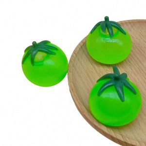 Jouet anti-stress en forme de tomate, amusant et moelleux, pour enfants, à presser pour la décompression - Product Image 6