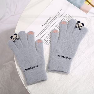 Guantes de Cinco Dedos PANHA para Mujer, Forrados de Felpa Cálida, Compatibles con Pantalla Táctil, para Uso en Exteriores en Otoño e Invierno - Product Image 2