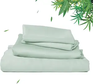 Cloudland 100% Viscose Bamboo Bed Sheet Set Bamboo Sheets Queen Wholesale Cozy Earth Organic Bamboo Bedding