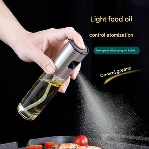 Commercial Kitchen Stainless Steel Eco-Friendly <b>Oil</b> Dispenser with Detachable Nozzle Press-Type <b>Oil</b> <b>Sprayer</b> <b>Bottle</b> Accessories - Product Image 2