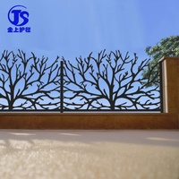 Panneaux de clôture décoratifs découpés au laser CNC, panneaux de séparation extérieurs en aluminium pour jardin, écran de décoration pour l'intimité