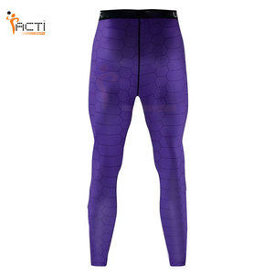 Customized Logo <b>Printed</b> Sublimation <b>Men</b> <b>Trousers</b> in Wholesale Price <b>Men</b> Compression <b>Trouser</b> for Sale - Product Image 2