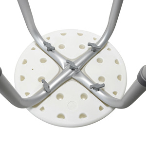 Qinda Shower <b>Stool</b> <b>Adjustable</b> <b>Height</b> Non Slip Bath Bench For Elderly And Pregnant Women Plastic Round Seat - Product Image 2