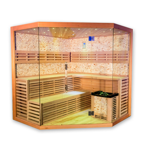 Sauna à vapeur traditionnel d'intérieur en bois à prix abordable en pruche - Product Image 3