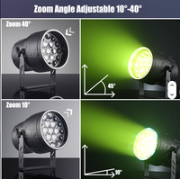 Outdoor 19*15W 4IN1 RGBW LED Moving Head mit IP33 Wasserschutz Bühnenlicht DMX512 Steuerung 8CH/15CH/23CH 10-40 Grad Abstrahlwinkel 5000K