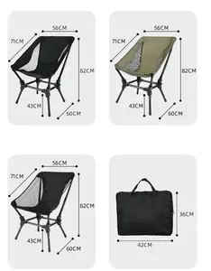 New Design High Load Bearing Aluminum Alloy Folding Camping Chair For Outdoor Activities