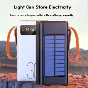 Banque d'alimentation solaire de haute qualité <span class=keywords><strong>30000mAh</strong></span> avec charge rapide, chargeur solaire extérieur <span class=keywords><strong>30000mAh</strong></span>, affichage de la capacité élevée, banque d'alimentation solaire - Product Image 5