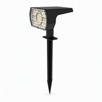 Projecteur solaire HIGHWIN 56 LED blanc chaud 3000K 15LM 30LM 65LM 18650 3.7V 1500mAh Batterie Lampe de jardin extérieure