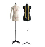 Mannequin de couture professionnel demi-corps féminin, réglable en hauteur, pour la création de patrons et la confection de vêtements