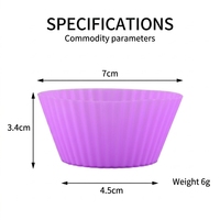 Moule à gâteau réutilisable de haute qualité sans BPA, antiadhésif, en silicone, pour muffins, doublures pour gâteaux, moules à muffins, doublures pour gâteaux