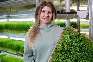 Tikar penumbuh hidroponik goni nampan kuman tumbuh Biodegradable tikar terasa untuk tumbuh hijau kecil rumput mikro - Product Image 4