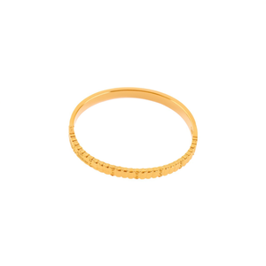 Brazalete de acero inoxidable con baño de oro PVD, joyería sostenible y resistente para mujer. - Product Image 2