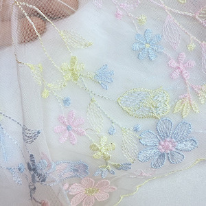 Elegante tessuto a rete in pizzo ricamato in stile giapponese, stile 22cm, Vintage, abbigliamento Sexy per bambini, rifiniture per biancheria intima a fiori colorati - Product Image 1