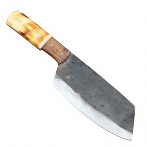 Custom Wholesale High Quality Damascus Steel Handmade Ambidextrous Traditional Cleaver <b>Knives</b> Wood Handle 8-9.9in Blade Kitchen - Product Image 1