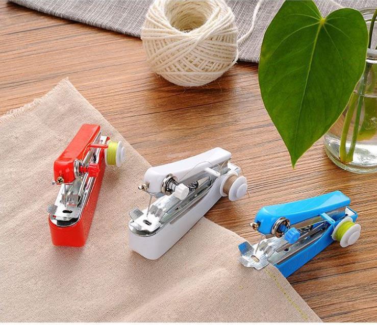 1pc Portable Mini Manual Sewing Machine Simple Operation Sewing Tools Sewing Cloth Fabric Handy Needlework Tool · image 4