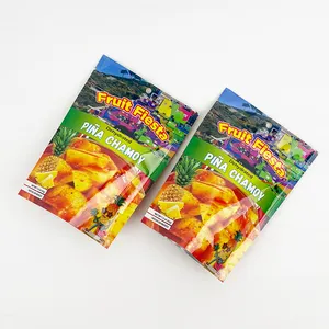 Custom Design Logo Stand Up Zipper Ziplock Resealable Dry Fruit Candy Food Pouch Thai Freeze Dried Durian Empty Packaging Bag