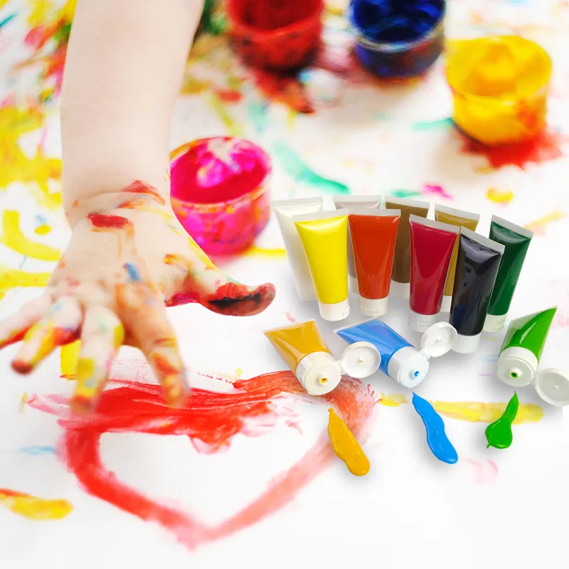 Khy Mix Je Eigen Puinhoop Gratis Magie Grappig Voor Kinderen Leuke Verf Set Draw Baby Finger Painting Kit