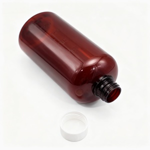 ขวดพลาสติกใส่น้ำเชื่อมแก้ไอขนาด 473 มล. 16 ออนซ์ พร้อมฝา CRC และฉลากสติกเกอร์น้ำเชื่อมแก้ไอ - Product Image 2