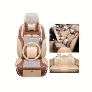 Fundas de Asiento de Coche de Cuero PU de Lujo, Juego Completo para Cinco Asientos, Universales para Todas las Estaciones, 1 Año de Garantía - Product Image 1