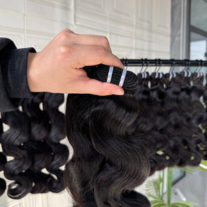 Extensiones de Cabello Humano Ondulado, Cabello Virgen, Suave, Densidad Completa, Color Natural, Suministro de Alta Calidad - Product Image 3