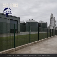 Panneau de clôture de sécurité 358 en acier galvanisé thermolaqué, soudé, anti-escalade, haute résistance, durable, pour usine de traitement des déchets alimentaires