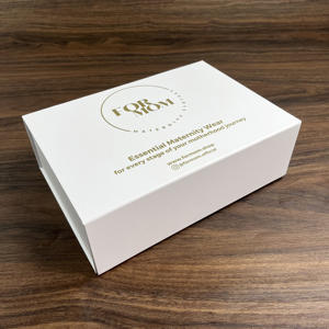 Luxury Collapsible <b>Cardboard</b> Paper <b>Gift</b> <b>Boxes</b> Magnetic <b>Boxes</b> -Gold Foil Printed <b>Gift</b> <b>Boxes</b> for Branded Apparel Beauty Packaging - Product Image 5