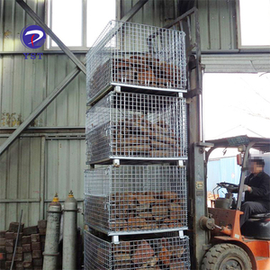 Lồng Pallet Lưới Thép Kim Loại Có Thể Xếp Chồng Xếp Chồng Xếp Chồng Xếp Gọn Đựng Đồ Nhà Kho Tùy Chỉnh - Product Image 6