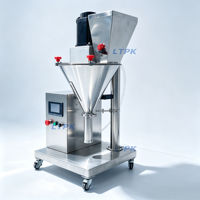Machine de remplissage semi-automatique à vis sans fin LT-690 pour poudres (café, lait, farine, épices, assaisonnements, cosmétiques) avec écran tactile